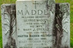 Madden, George & Martha & Mary & Hannah; O'Reilly, Mary J.