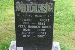 Hicks, Howard & Hadden, Vera & Hicks, Richard