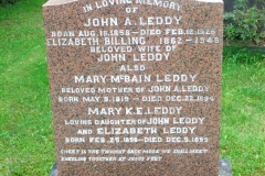 Leddy, John; Billing, Elizabeth; McBain, Mary; Leddy, Mary & Elizabeth
