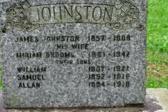 Johnston, James; Broom, Miriam; Johnston, William, Samuel & Allan