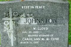 Johnston, W. Lloyd; McCune, Carol