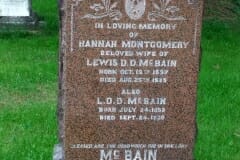 Montgomery, Hannah; McBain, Lewis; McBain, L. D. D.