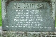 McCartney, James; Boyd, Margaret