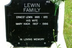 Lewin, Ernest; Kack, Mary