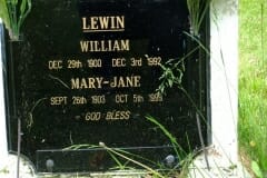 Lewin, William & Mary Jane